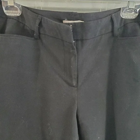 New York & Company Black Stretch Bootcut 8 Regular Dress Pants - Picture 3 of 11